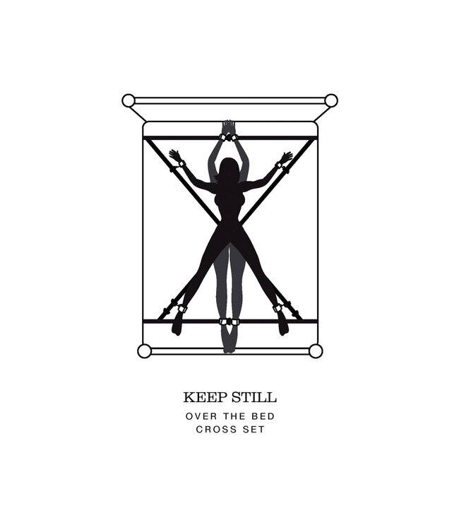 Fifty Shades of Grey Keep Still Over the Bed Cross Restraint Silver