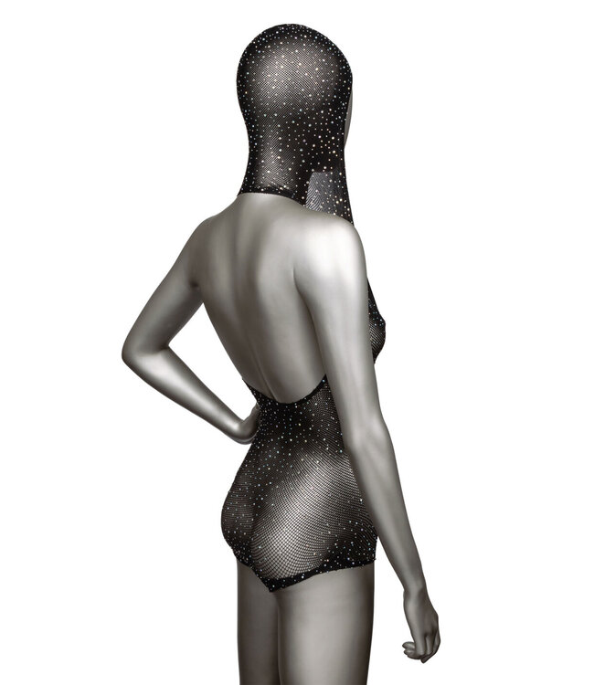 CalExotics Radiance Plus Size Hooded Deep V Body Suit