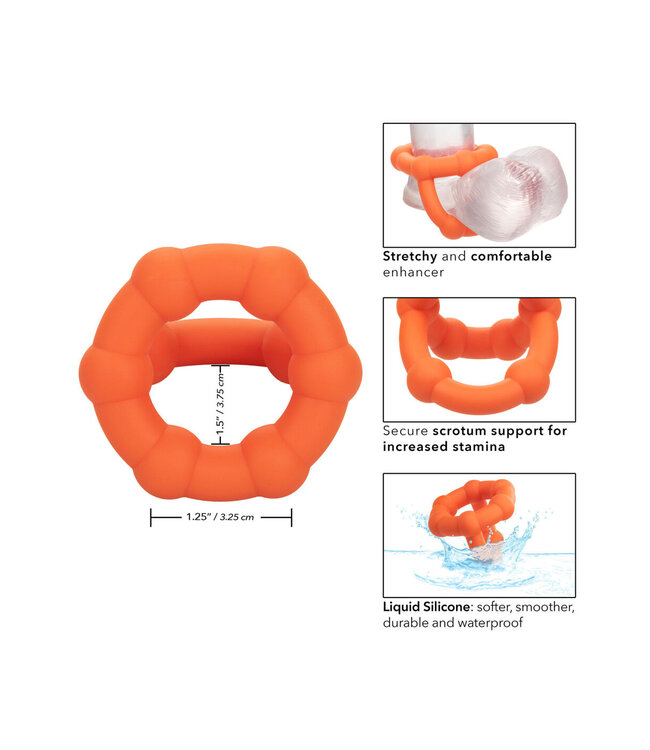 CalExotics Alpha Liquid Silicone All Star Ring