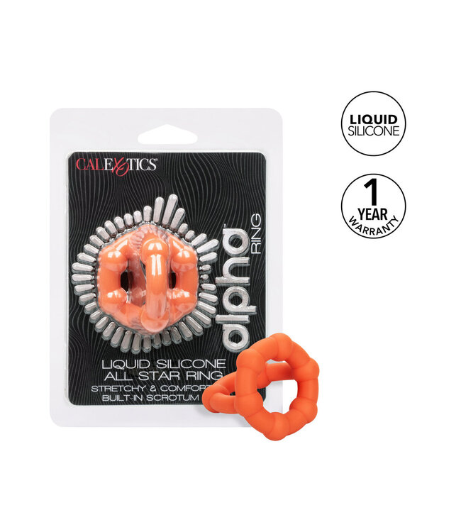 CalExotics Alpha Liquid Silicone All Star Ring