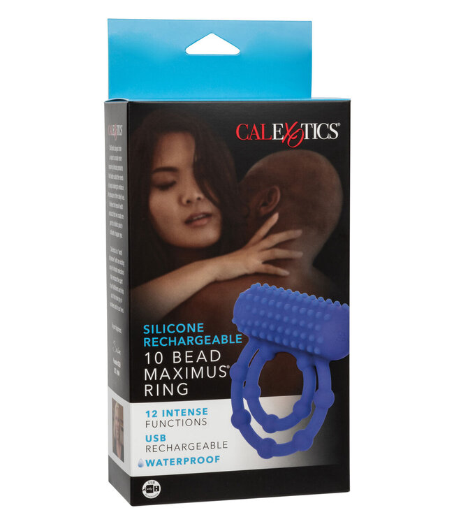 CalExotics Silicone Rechargeable 10 Bead Maximus Ring