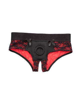 CalExotics Scandal Crotchless Pegging Panty Set L/XL