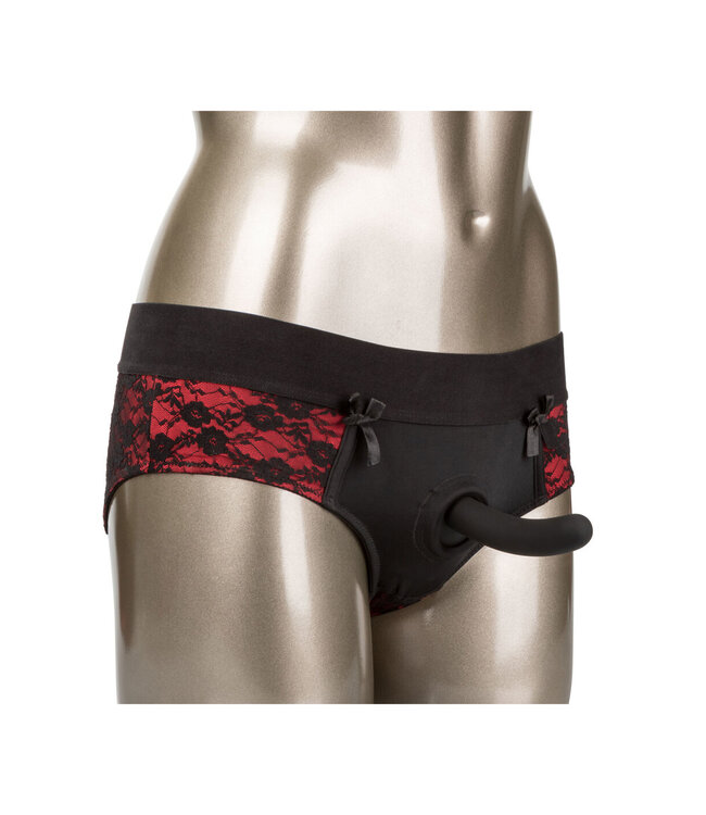 CalExotics Scandal Crotchless Pegging Panty Set L/XL