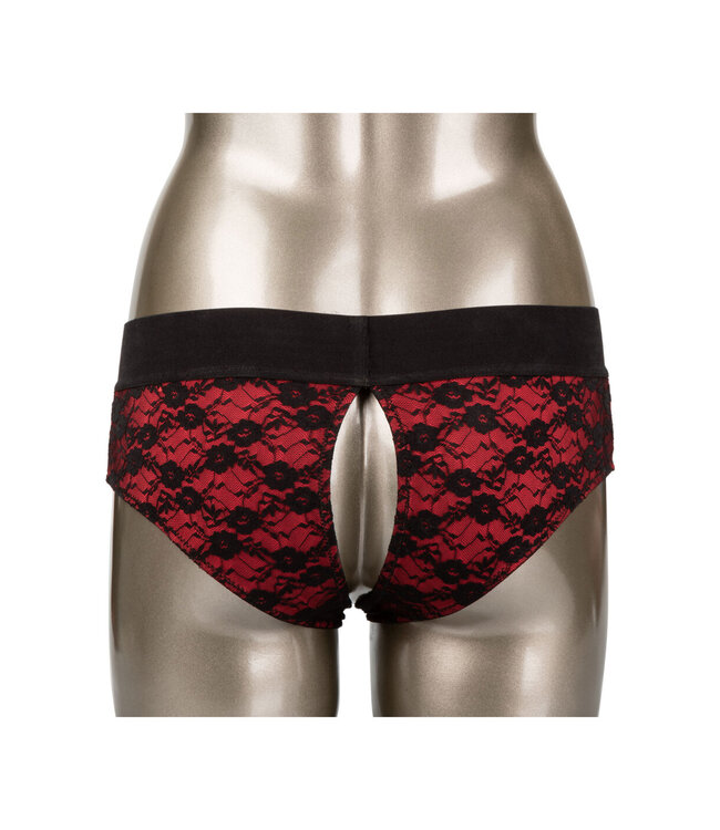 CalExotics Scandal Crotchless Pegging Panty Set L/XL