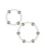 CalExotics Steel Beaded Silicone Ring Set
