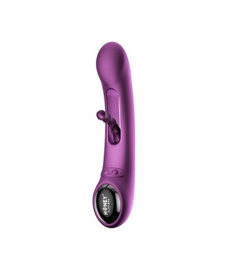 HoneyPlayBox - Tempo-Pressure Sensing App-Controlled Kinky Finger Tapping G-spot Vibrator Purple