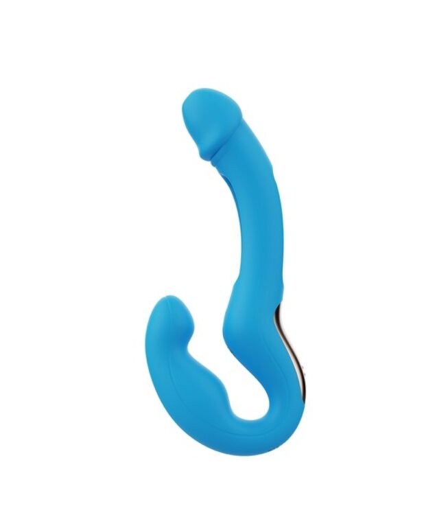 HoneyPlayBox - Harmony Duo App-Controlled Strapless Strap-on Blue