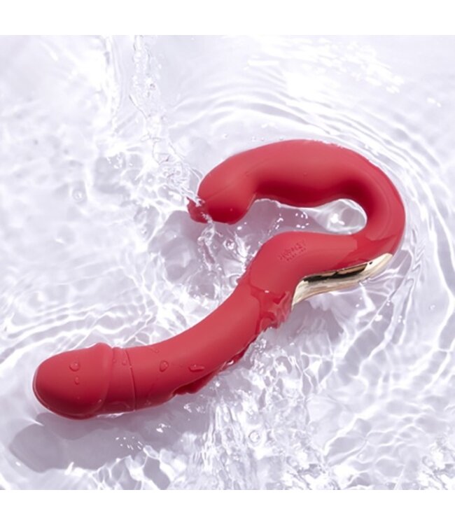 HoneyPlayBox - Harmony Duo App-Controlled Strapless Strap-on Red