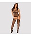 Obsessive OBSESSIVE - BODYSTOCKING G323 ZWART S/M/L