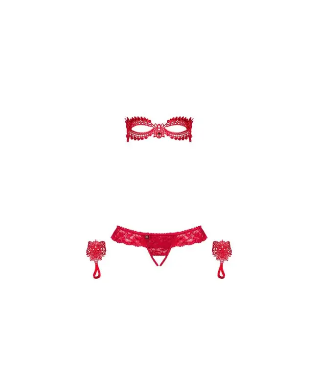 Hetea 3-Delig Setje - Rood S/M