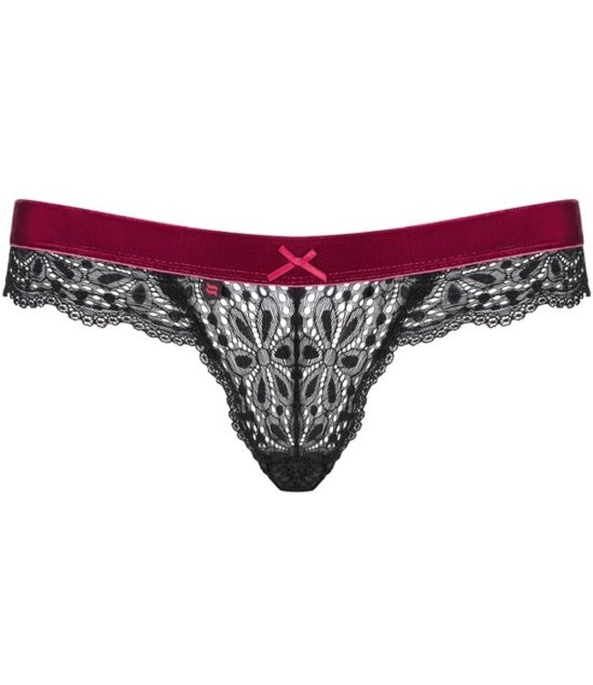 Rossita String - Zwart S/M