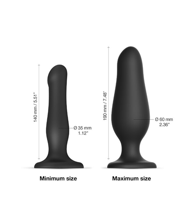 Strap-On-Me - Inflatable Dildo Black