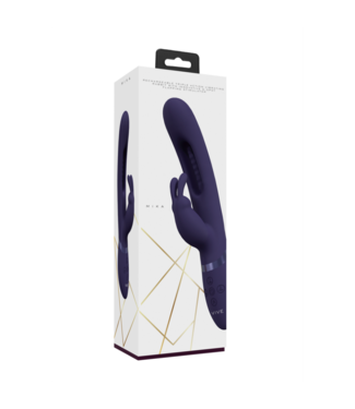 VIVE by Shots Mika - Triple Motor - Vibrating Rabbit with Innovative G-Spot Flapping Stimulator - Purple