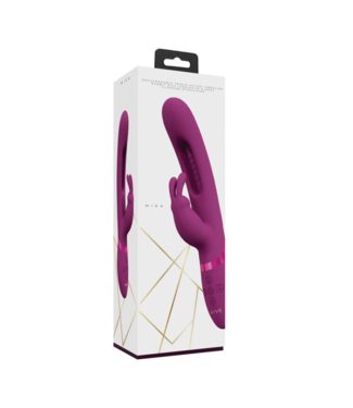 VIVE by Shots Mika - Triple Motor - Vibrating Rabbit with Innovative G-Spot Flapping Stimulator - Pink