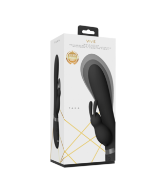 VIVE by Shots Taka - Opblaasbare Rabbit Vibrator - Zwart