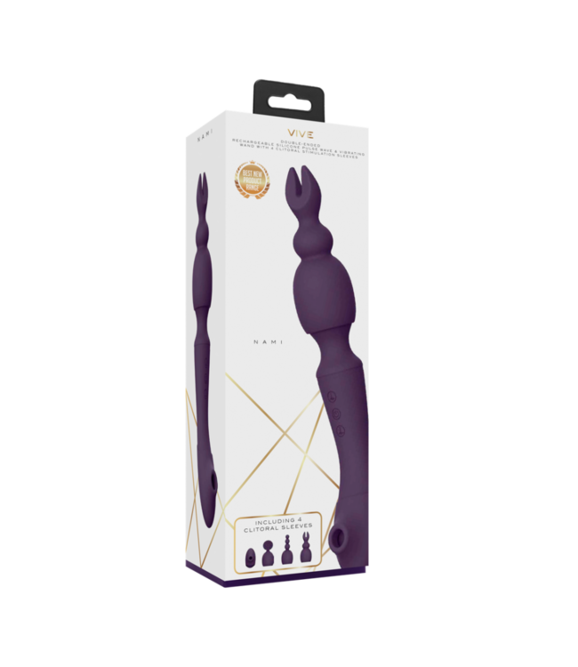 Nami - Pulse Wave  Vibrating Wand - Purple