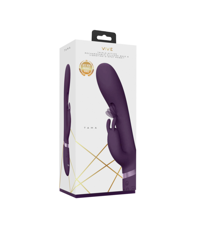 Tama - Wave  Vibrating G-Spot Rabbit - Purple