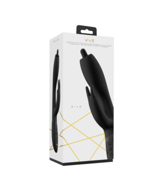 VIVE by Shots Nilo - Pinpoint Rotating G-spot Rabbit - Black