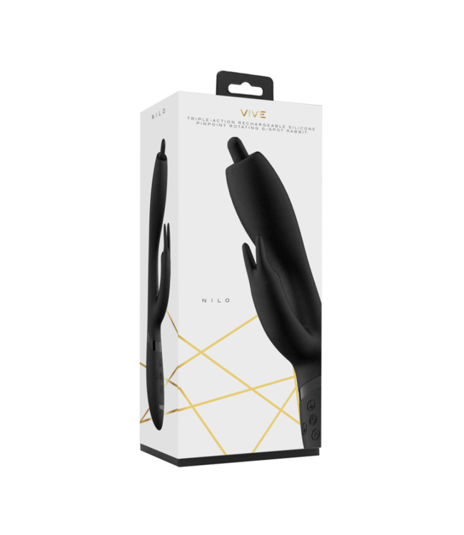 Nilo - Pinpoint Rotating G-spot Rabbit - Black
