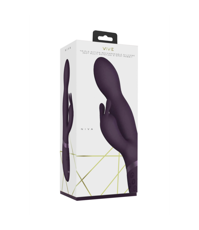 Niva - Rotating Rabbit Vibrator - Purple