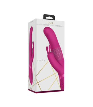 VIVE by Shots Izara - Rotating Beads Rabbit Vibrator - Pink