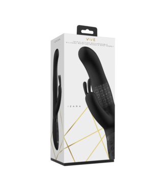 VIVE by Shots Izara - Rotating Beads Rabbit Vibrator - Black