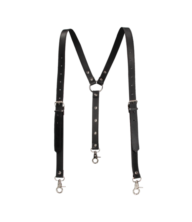 Split Leather Suspenders for Men