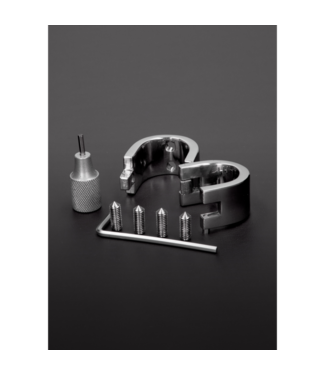 Steel by Shots Testicle Shackle with Spikes