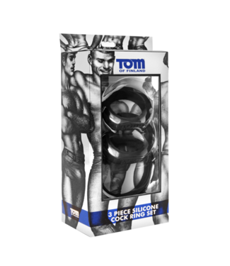 Xr Brands 3-Piece Silicone Cockring Set