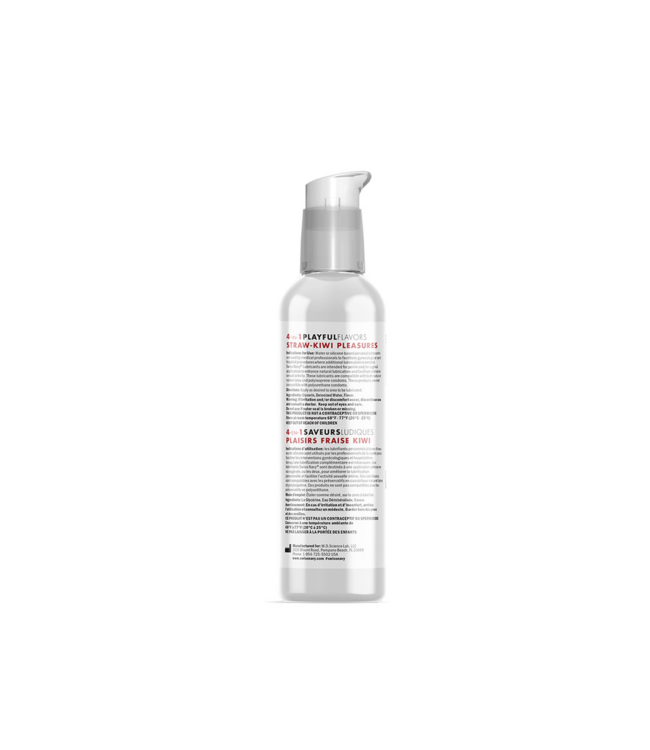 4 In 1 Lubricant with Straw-Kiwi Pleasures Flavor - 4 fl oz / 118 ml