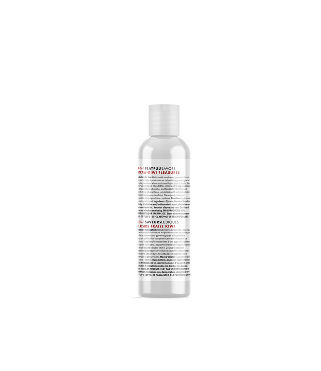 4 In 1 Lubricant with Straw-Kiwi Pleasures Flavor - 1 fl oz / 30 ml