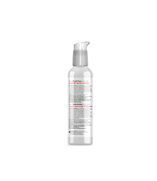 4 In 1 Lubricant with Poppin Wild Cherry Flavor - 4 fl oz / 118 ml