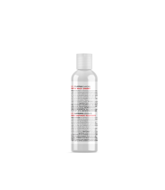 4 In 1 Lubricant with Poppin Wild Cherry Flavor - 1 fl oz / 30 ml