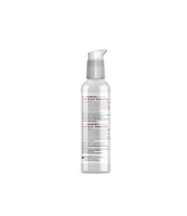 4 In 1 Lubricant with Chocolate Sensation Flavor - 4 fl oz / 118 ml