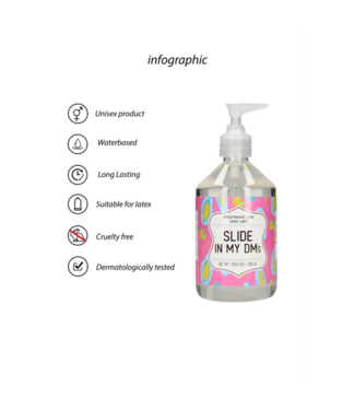 S-Line by Shots Slide In My DMs - Waterbased Lubricant - 17 fl oz / 500 ml