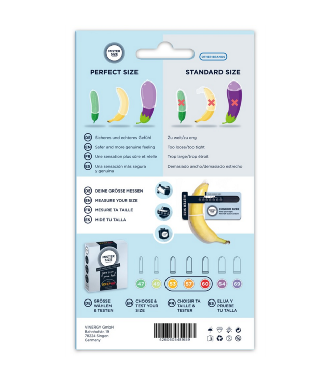 Size Kit Medium - Sizer Tool and 3 Condoms