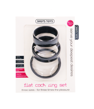 Shots Toys by Shots Flat Cockring Set