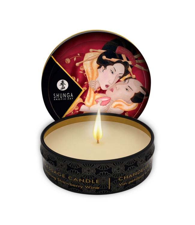 Mini Massage Candle - Strawberry Sparkling Wine - 1 oz / 30 ml