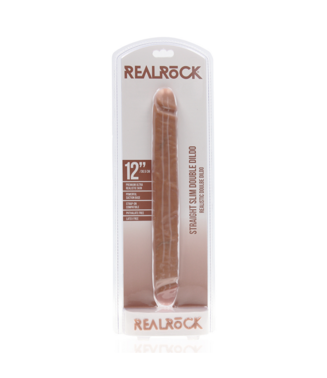 Slim Double Ended Dong 12 / 30,5 cm - Tan