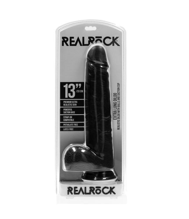 Extra Large Straight with Balls 13 / 33 cm - Black