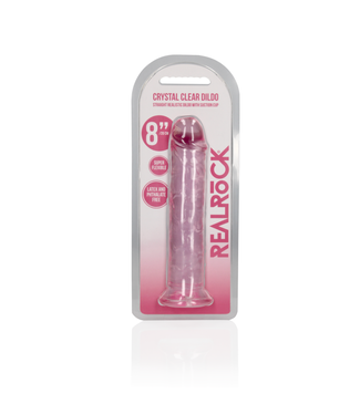 RealRock by Shots Straight Realistic Dildo with Suction Cup - 8'' / 20
