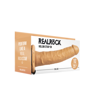 RealRock by Shots Hollow Strap-On without Balls - 10 / 24,5 cm