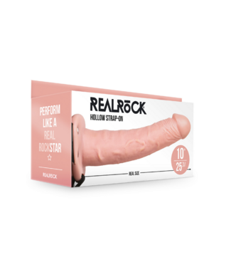 RealRock by Shots Hollow Strap-On without Balls - 10 / 24,5 cm