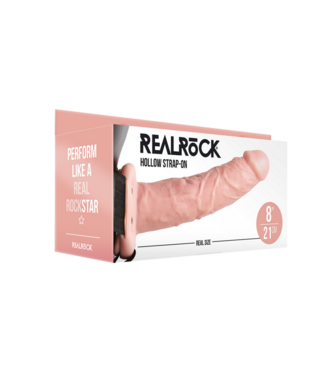 RealRock by Shots Hollow Strap-On without Balls - 8 / 20,5 cm