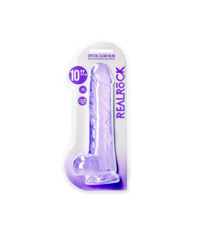Realistic Dildo with Balls - 10 / 25,4 cm