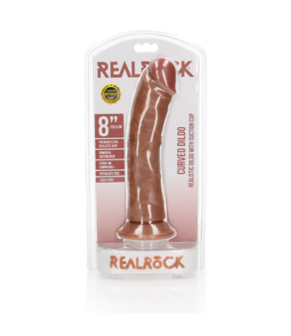 RealRock by Shots Curved Realistic Dildo with Suction Cup - 8 / 20,5 cm