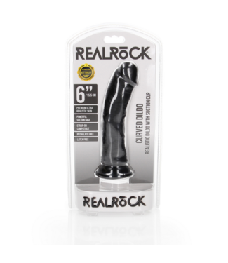 RealRock by Shots Curved Realistic Dildo with Suction Cup - 6 / 15,5 cm