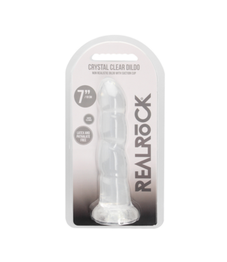 RealRock by Shots Non-Realistic Dildo with Suction Cup - 7 / 17 cm