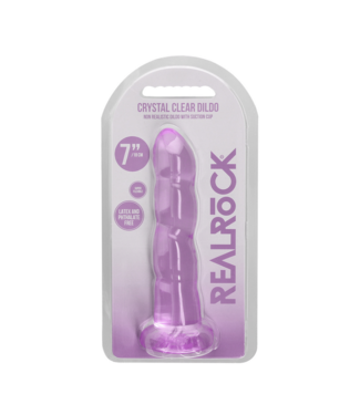 RealRock by Shots Non-Realistic Dildo with Suction Cup - 7 / 17 cm