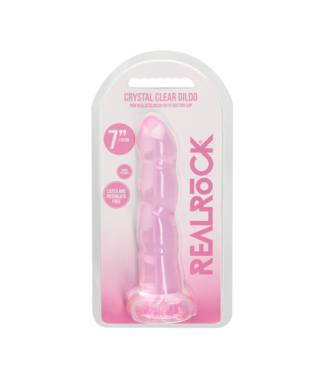 RealRock by Shots Non-Realistic Dildo with Suction Cup - 7 / 17 cm